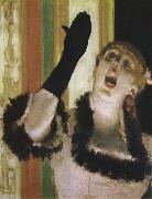 Edgar Degas The Female singer Wearing Gloves china oil painting artist